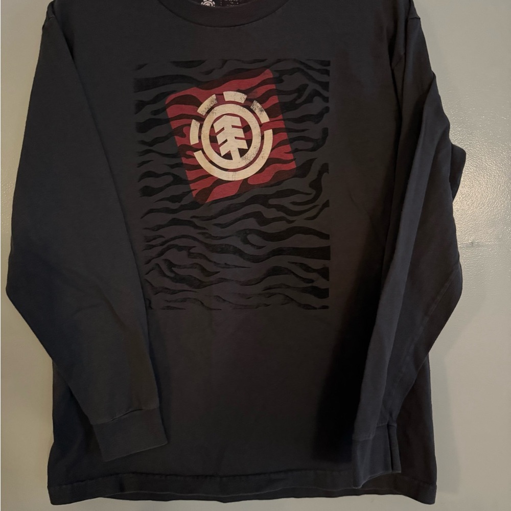 Elements Black Long Sleeve Shirt with Logo